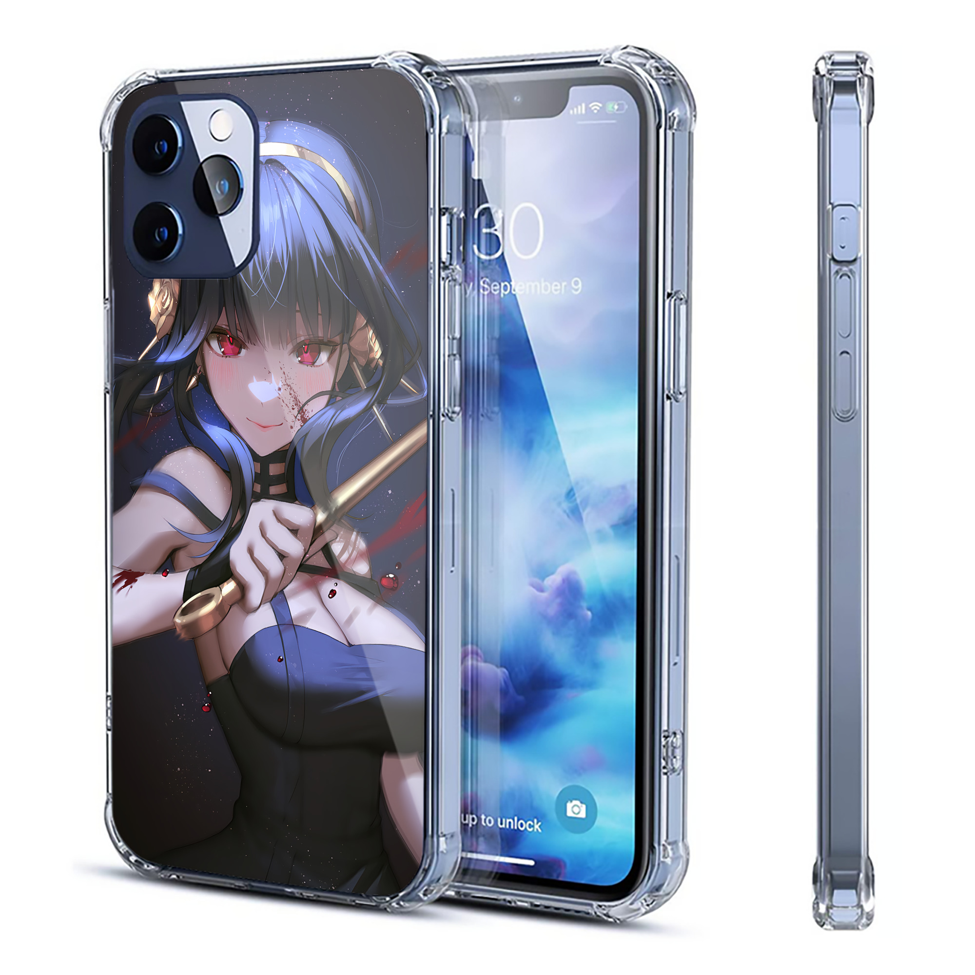 （画像用） SPY×FAMILY间谍家家酒 【iPhone 12シリーズ対応】透明スマホケース（クリアソフトケース）